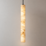 Sola Alabaster Tube Pendant Light