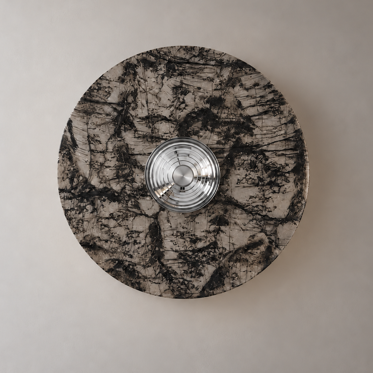 Ilva Marble Disc Wall Light, studio photo