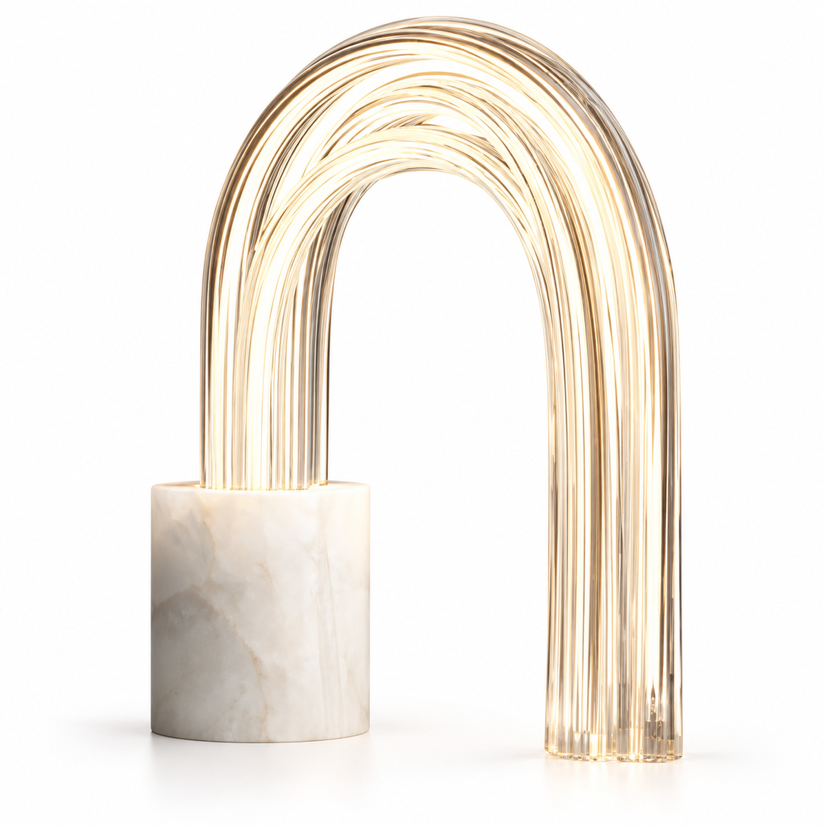 Lucero Marble Raindrop Table Lamp, product photo