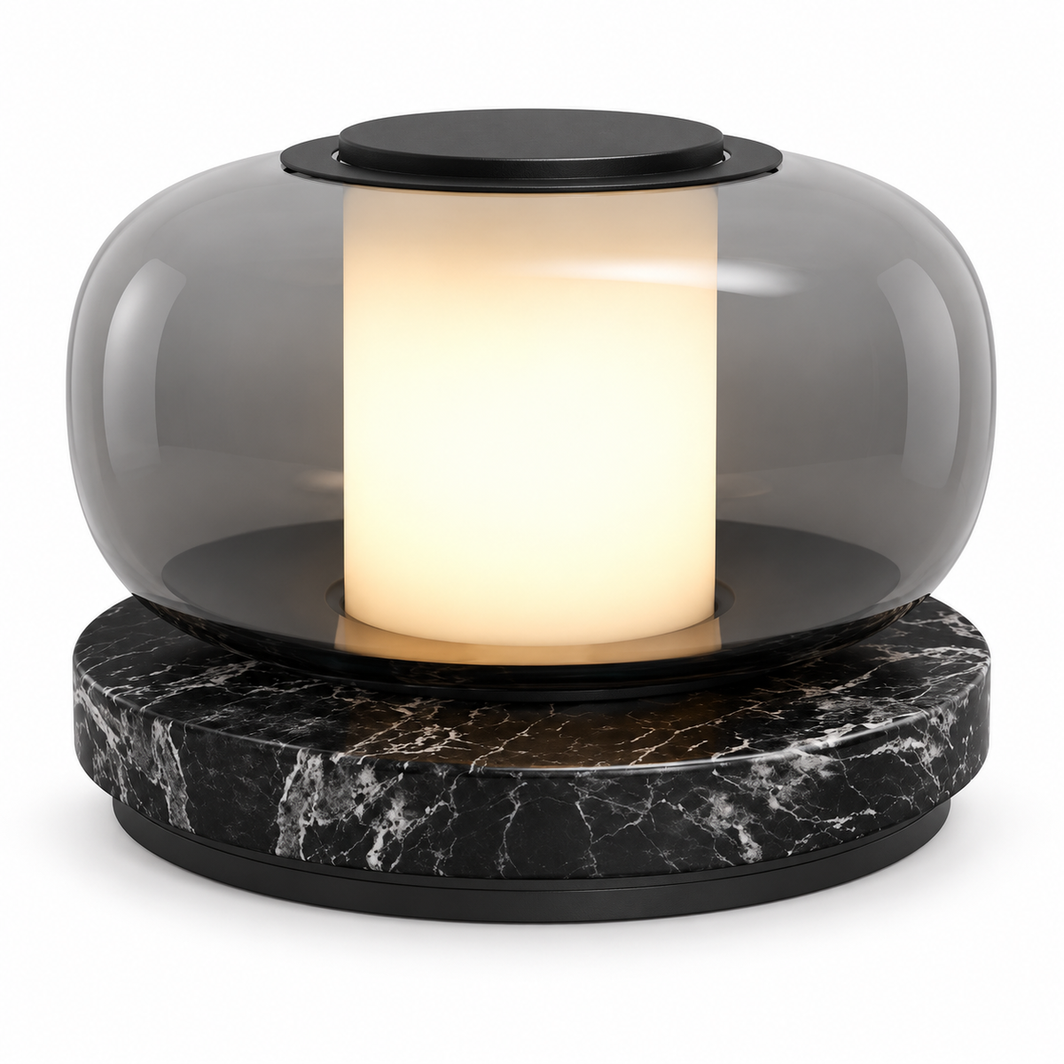 Kora Marble Lantern Table Lamp