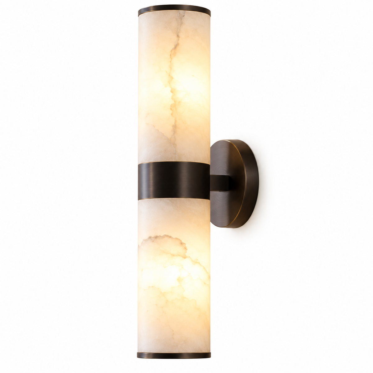 Sirio Alabaster Cylinder Wall Light, product photo
