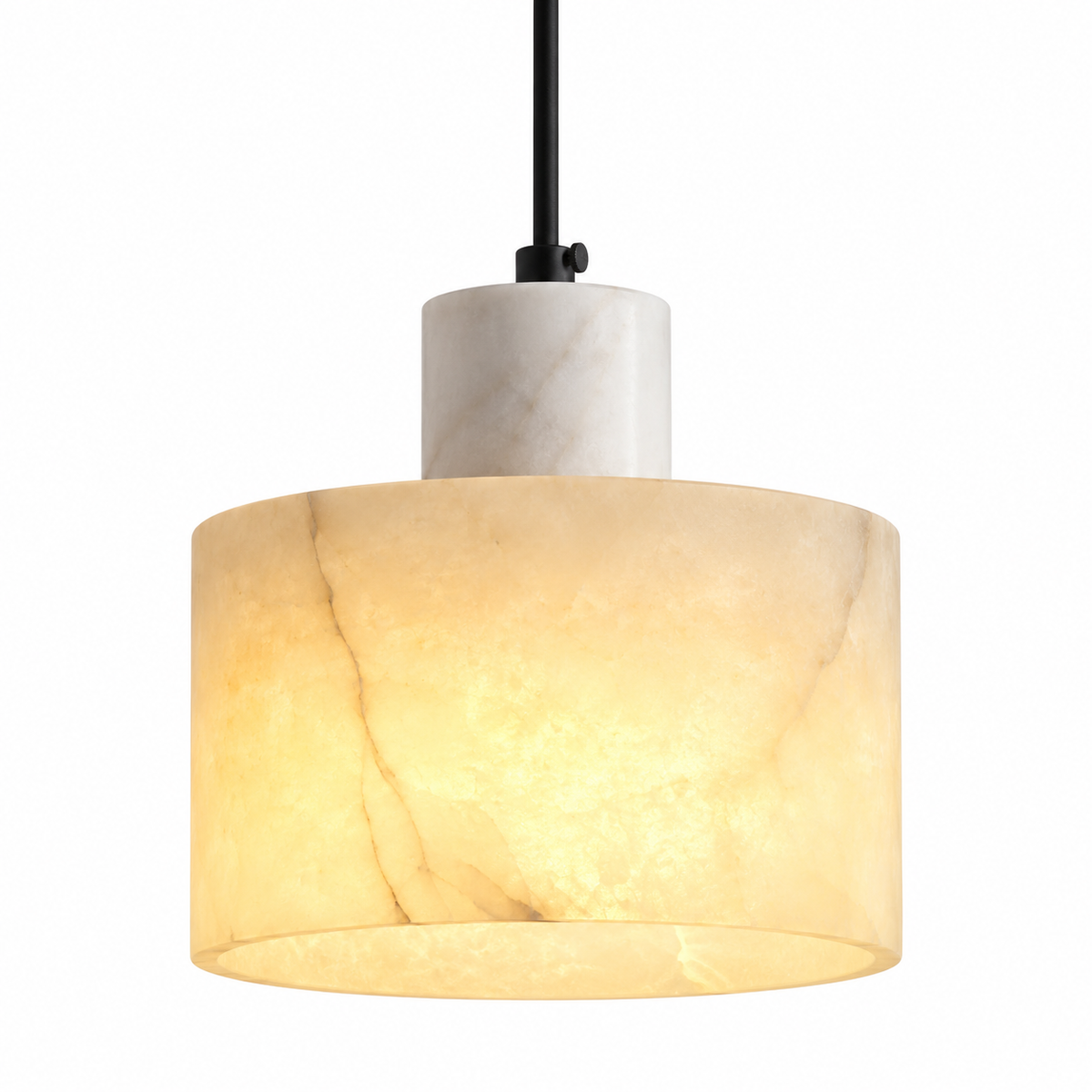 Tessa Alabaster Drum Pendant Light