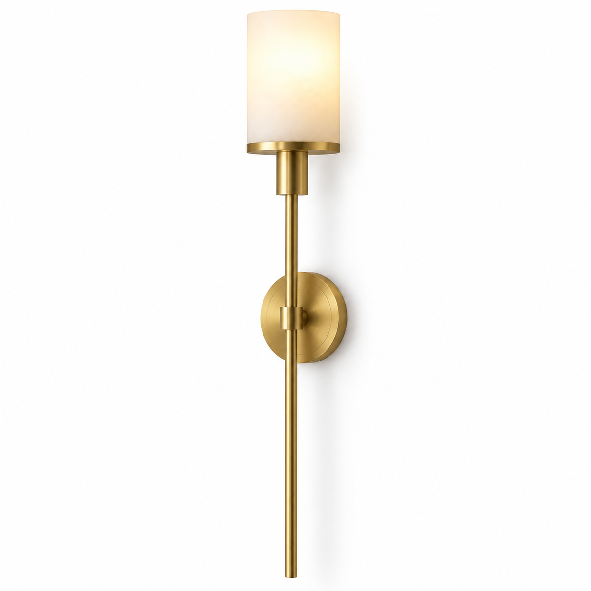 Novella Alabaster Torch Wall Light