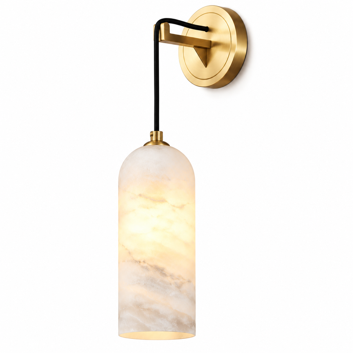 Nola Alabaster Tube Wall Light