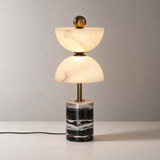 Aria Marble Hourglass Table Lamp