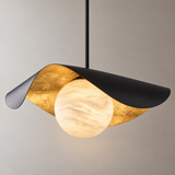 Calla Alabaster Leaf Pendant Light