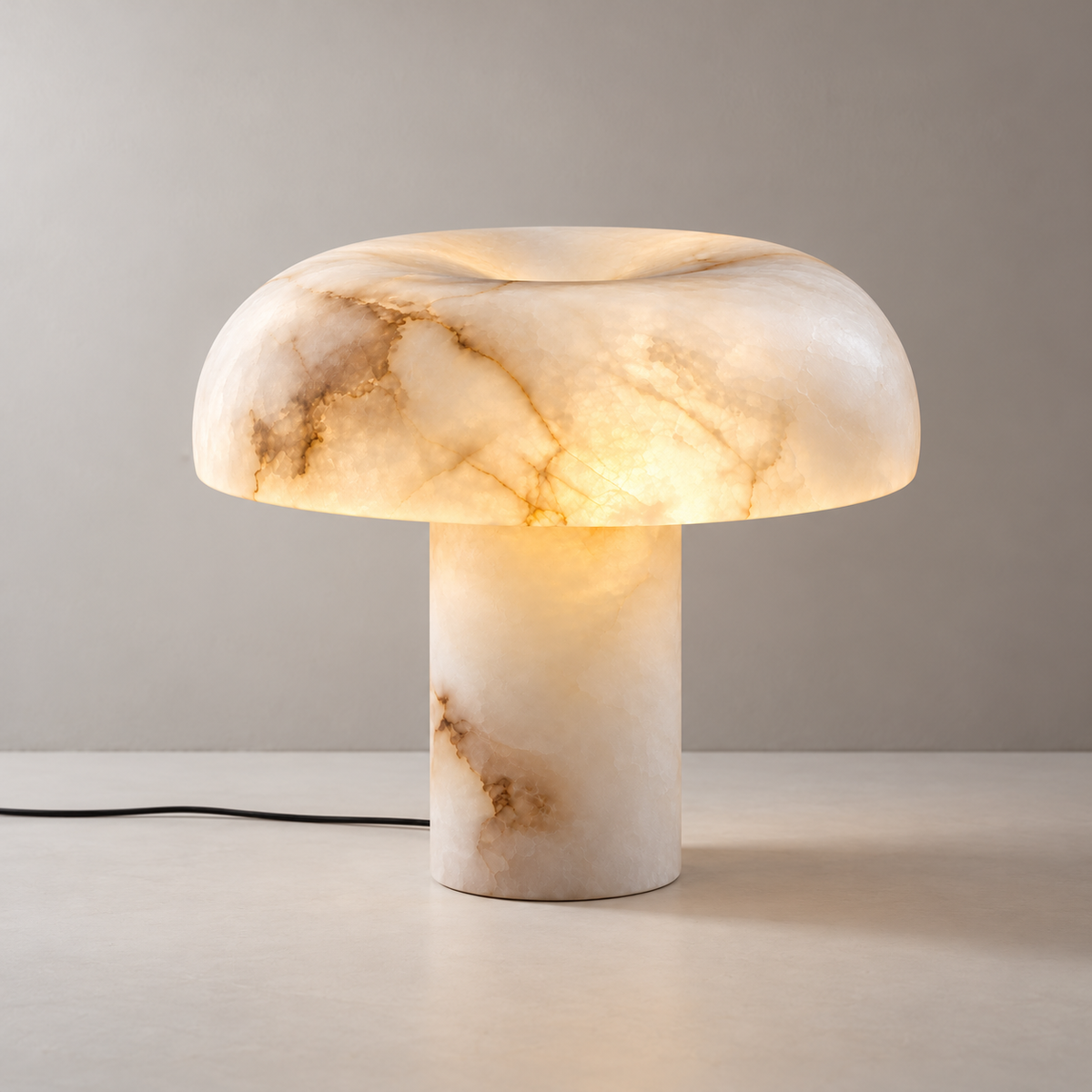 Alma Alabaster Mushroom Table Lamp