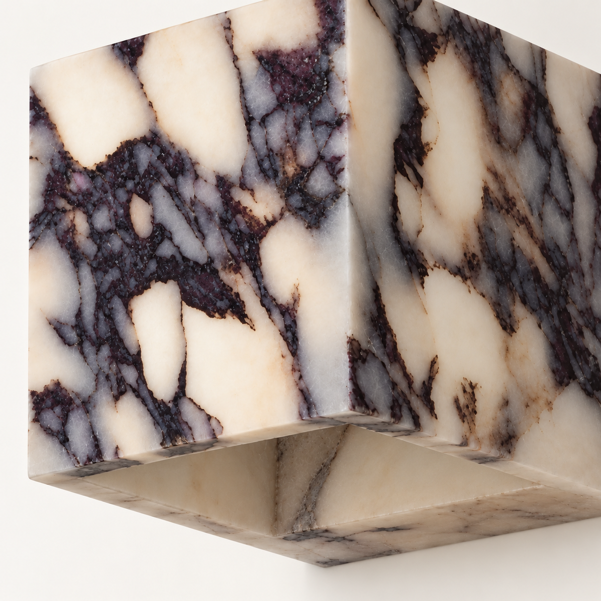 Cardo Marble Cube Wall Light, studio photo