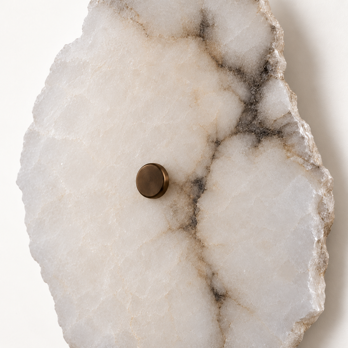 Rocca Alabaster Slab Wall Light, studio photo