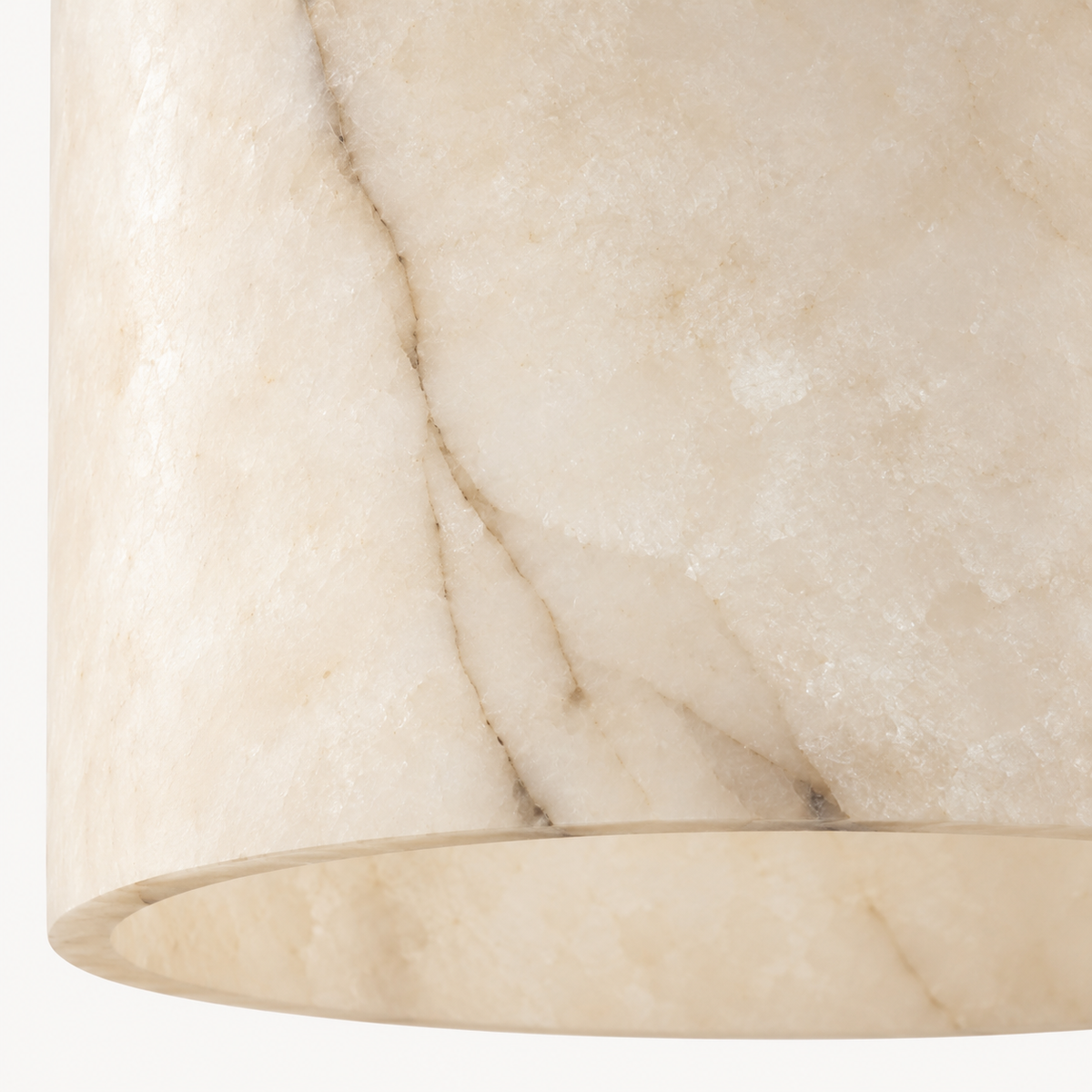 Tessa Alabaster Drum Pendant Light, studio photo