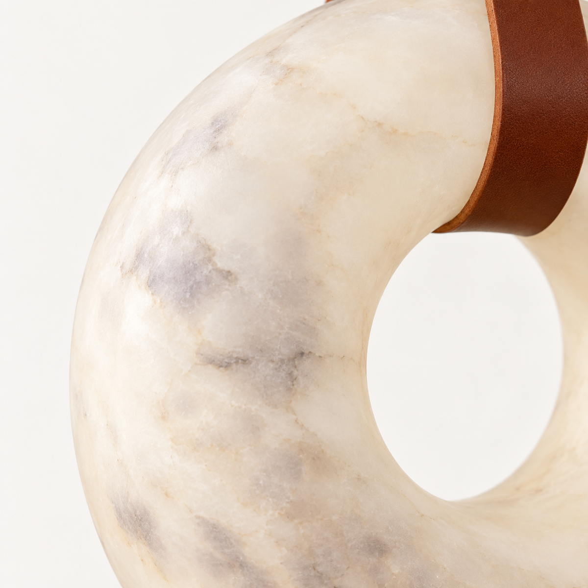 Tullia Alabaster Ring Pendant Light, studio photo