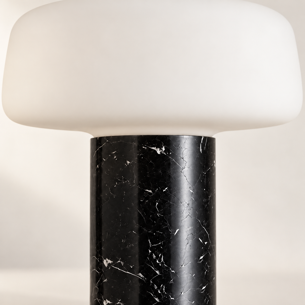 Velka Danish Marble Table Lamp, studio photo