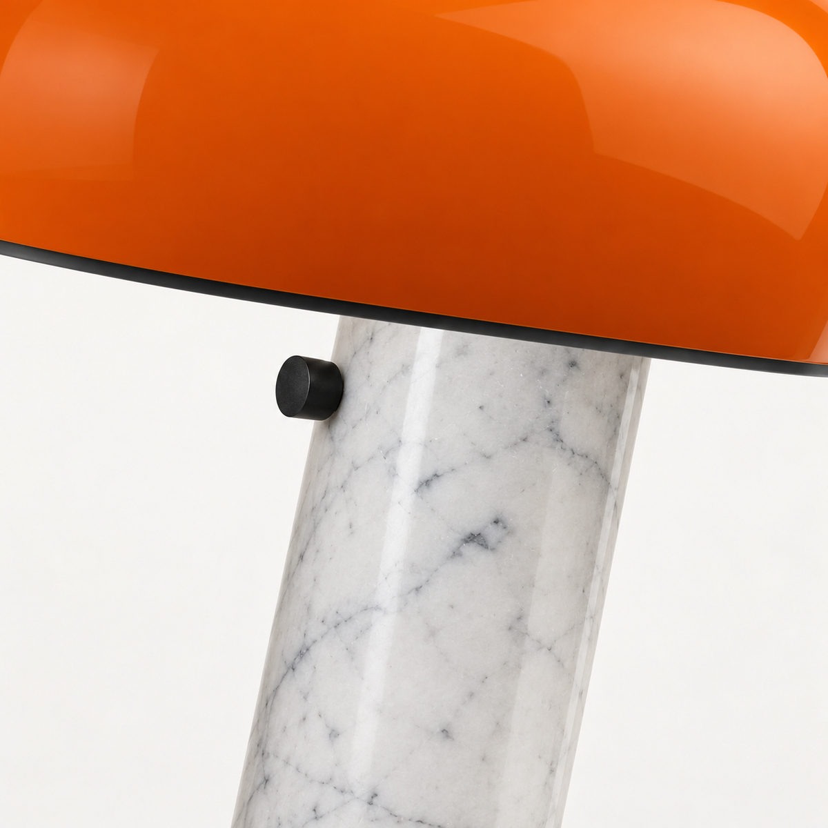 Cupola White Marble Table Lamp, studio photo