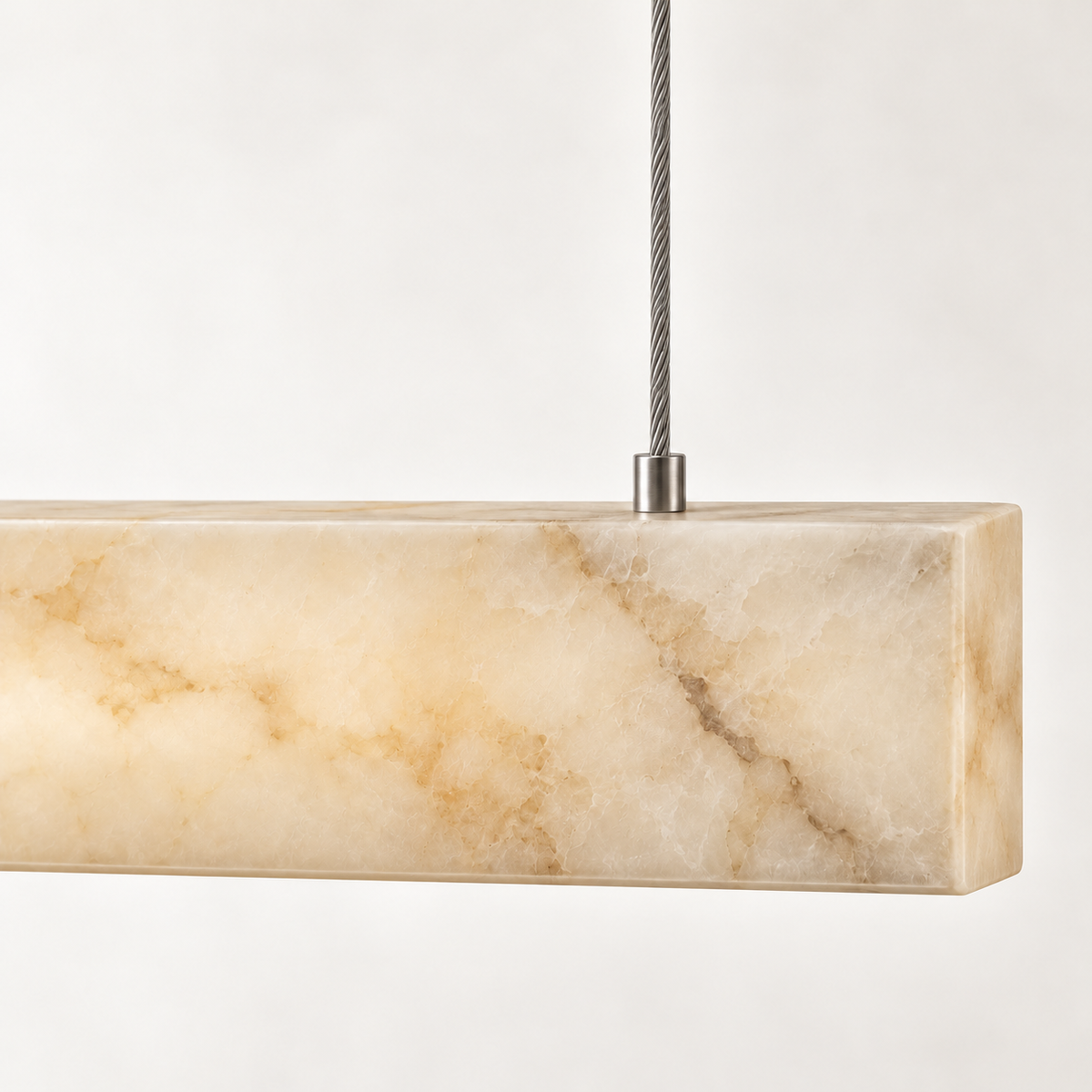 Duna Alabaster Bar Pendant Light, studio photo
