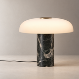 Pelar Marble Glass Table Lamp, Black