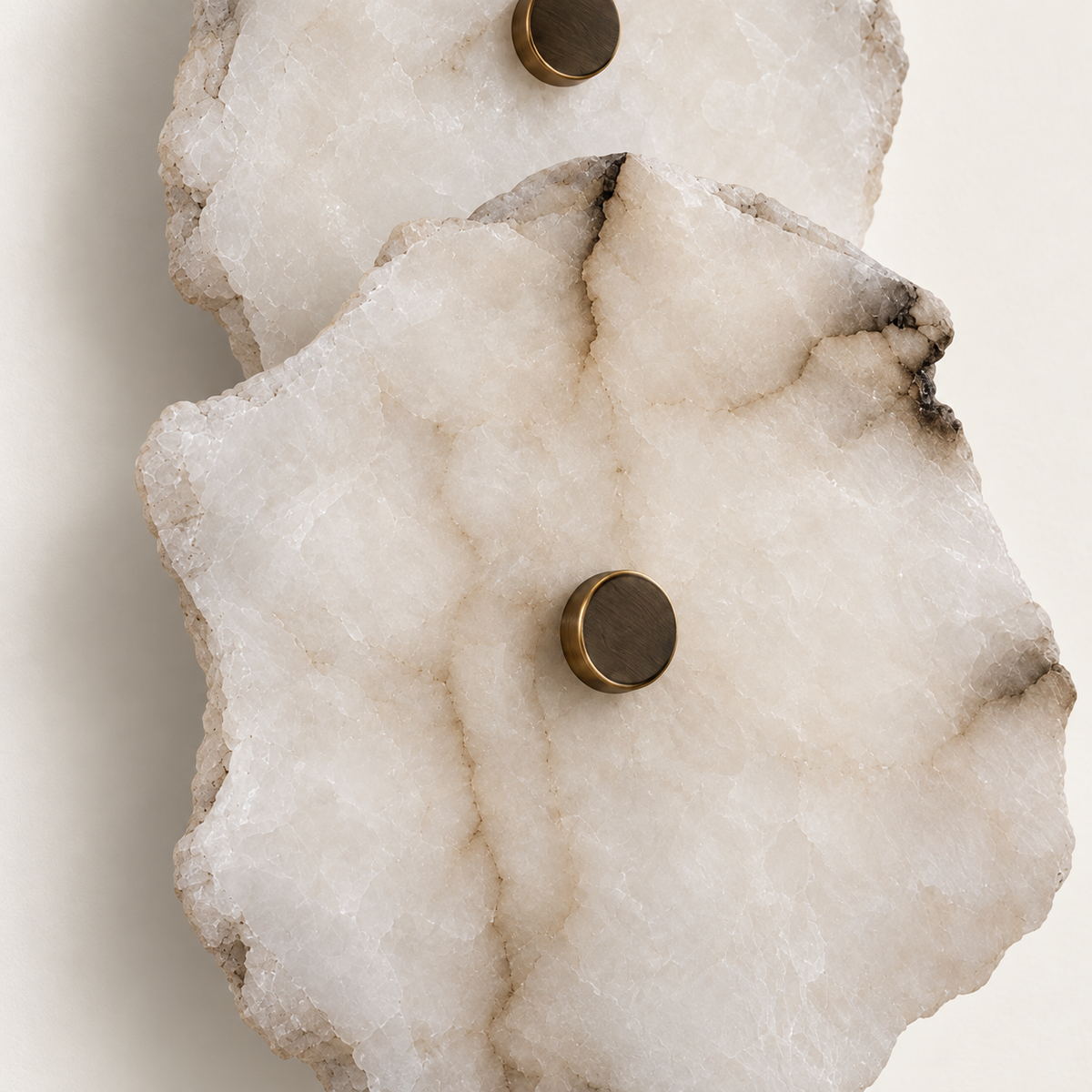 Rocca Alabaster Slab Wall Light, 2 lights, studio photo