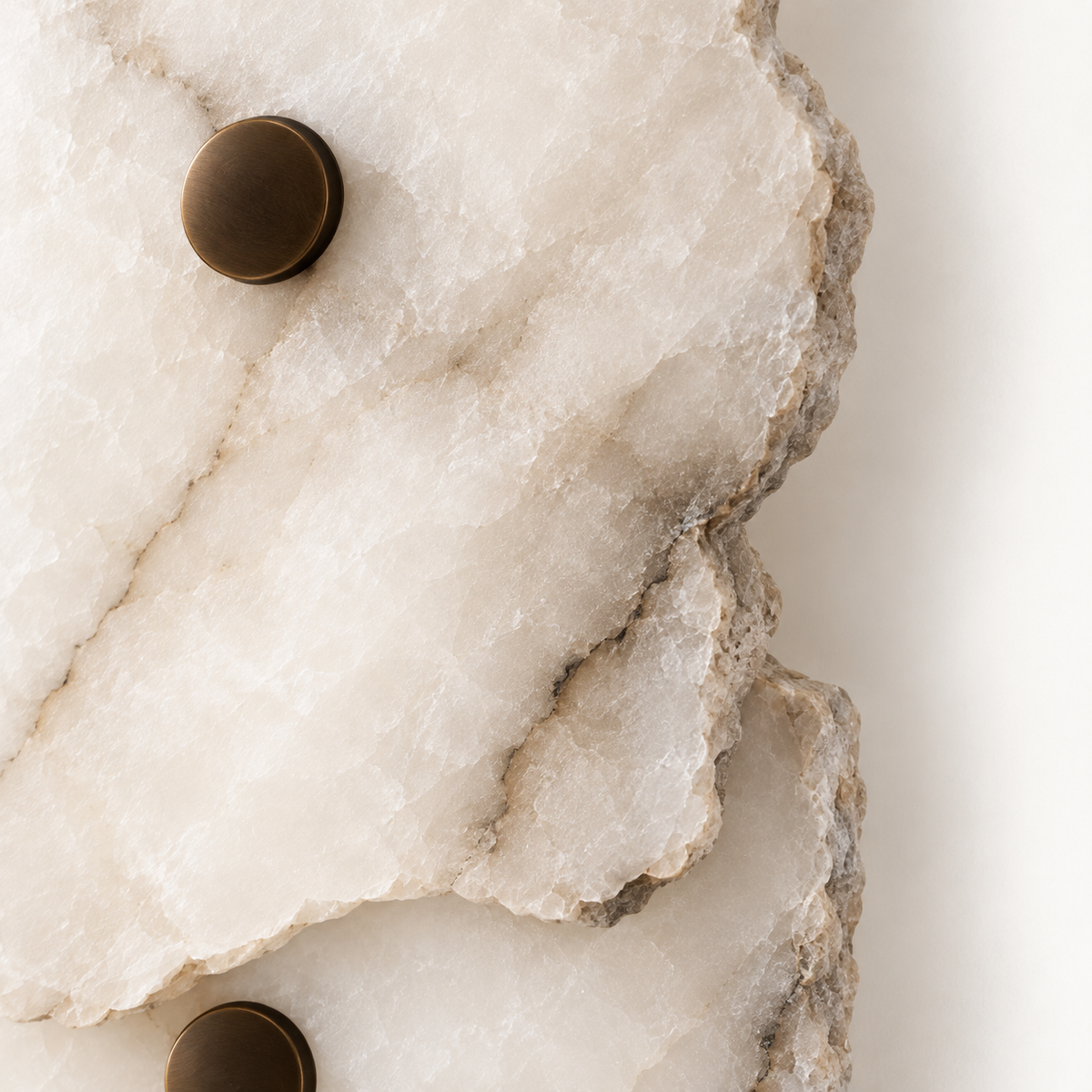 Rocca Alabaster Slab Wall Light, 3 lights, studio photo