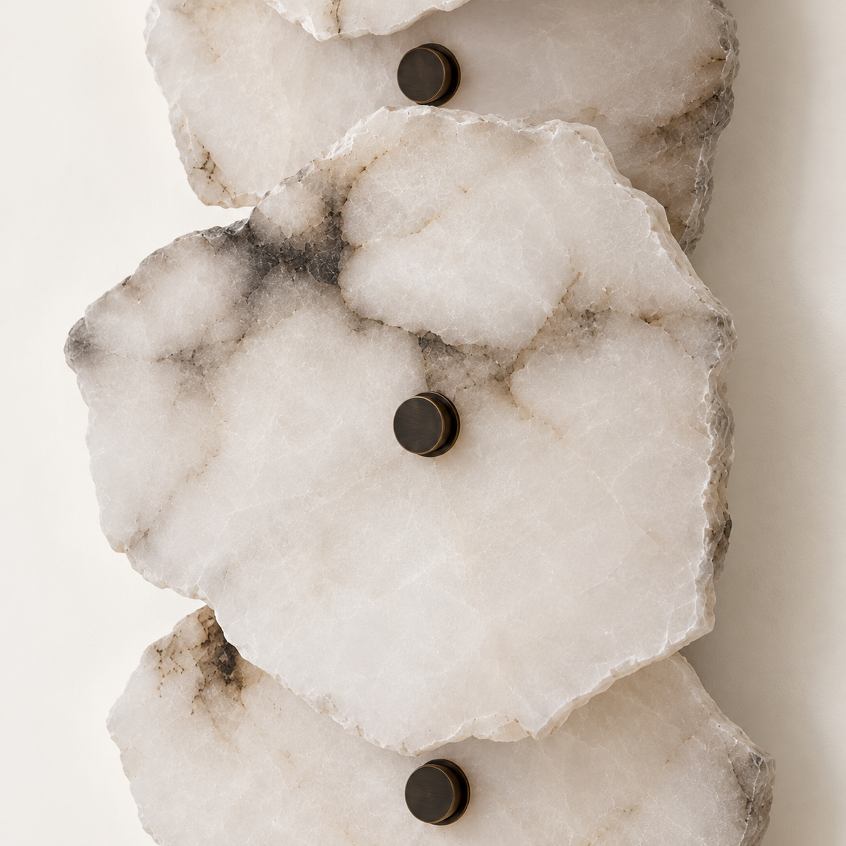 Rocca Alabaster Slab Wall Light, 5 lights, studio photo