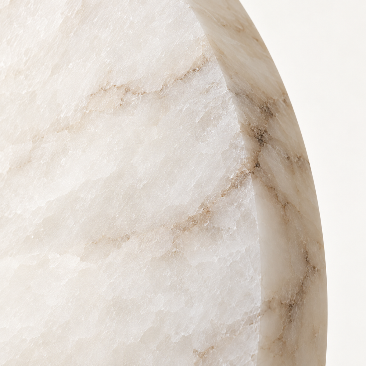 Tosca Alabaster Meridian Wall Light, black finish, studio photo
